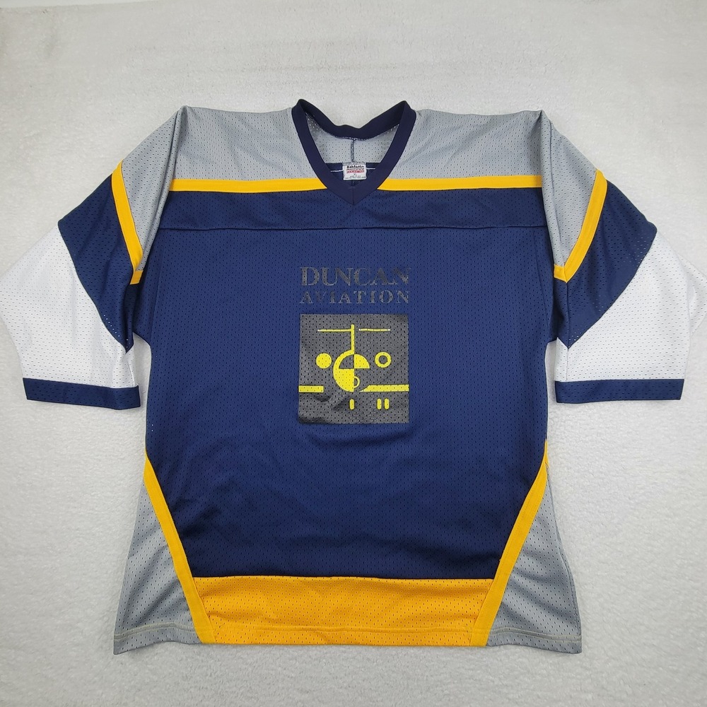 Duncan Aviation Hockey Jersey Shirt Mens XL Athletic BJ‎ Sports 21 NHL Hockey